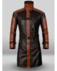 AIDEN PEARCE WATCH DOG LEATHER TRENCH COAT