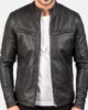 Ionic Black Leather Jacket 2