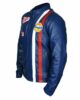 MENS STEVE MCQUEEN LE MANS GULF RACING BLUE LEATHER JACKET 2