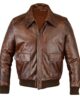 A2 AIRFORCE AVIATOR LEATHER BOMBER JACKET