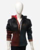 HARLEY QUINN DADDYS LIL MONSTER QUILTED LEATHER JACKET