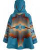 KELLY REILLY YELLOWSTONE BLUE HOODED COAT 2