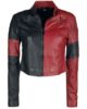 MARGOT ROBBIE SUICIDE SQUAD 2 HARLEY QUINN 2021 COSPLAY COSTUME SHORT LEATHER JACKET 2