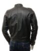 MENS ICONIC SIMPLE CLASSIC REAL LEATHER BIKER JACKET 3