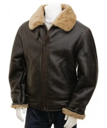Men's Raf Aviator Real Leather Jacket