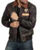 Bomber Leather Mens Jacket 97060 zoom 550x550h