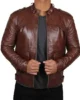 Chocolate Dark Brown Leather Jacket 74518 zoom 550x550 1