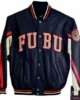 Men s FUBU Bomber Blue Leather Jacket 550x550 1