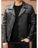 Mens Authentic Black Motorcycle Leather Jacket 550x550h