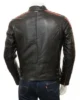 Mens Black Leather Biker Jacket Combrew4 550x550h