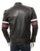 Mens Black Leather Biker Jacket Croyde4 550x550h