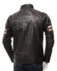 Mens Black Leather Biker Jacket Iddesleigh4 550x550h