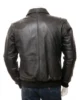 Mens Black Leather Bomber Jacket Gidleigh4 550x550h