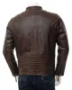 Mens Brown Leather Biker Jacket Ashwater4 550x550h