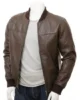 Mens Brown Leather Bomber Jacket Coleford1 550x550h