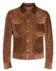 Mens Fashion Suede Brown Leather Jacket 1100x1100h