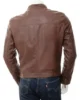 Mens Leather Biker Jacket in Chestnut Oldenburg4 550x550h