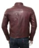 Mens Oxblood Leather Biker Jacket Bodmiscombe4 550x550h