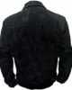 Mens Rip Cowboy Black Suede Leather Jacket 1 550x550h