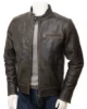 Mens Vintage Leather Biker Jacket Bodmiscombe 550x550h