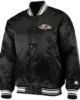 Starter Baltimore Ravens Black Satin Bomber Jacket 550x550h