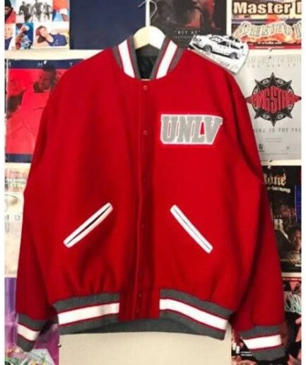 Men’s UNLV Letterman Red Jacket