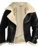 mens black aviator b3 hooded leather jacket 4 550x550 1