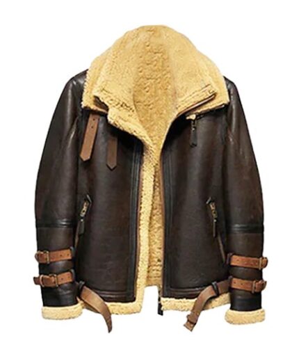 Men's Aeronaut Genuine Leather Shearling Jacket - Ultimate Winter Fashion Essential