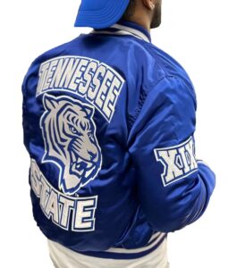 Men's Tennessee State University Royal Blue Jacket - JacketsByT
