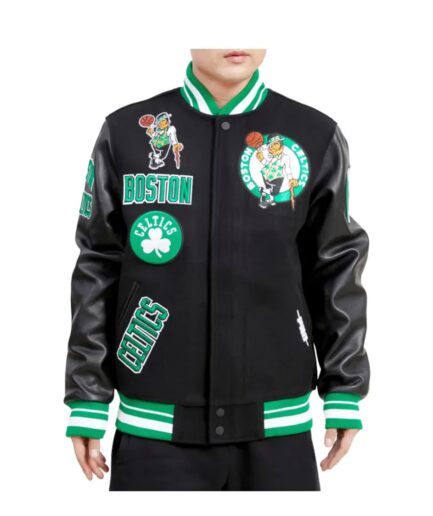 Boston Celtics-Boston Celtics jacket-varsity jacket-letterman jacket-bomber jacket-nyc celtics jacket-baseball jacket