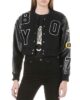 black cropped varsity jacket 600