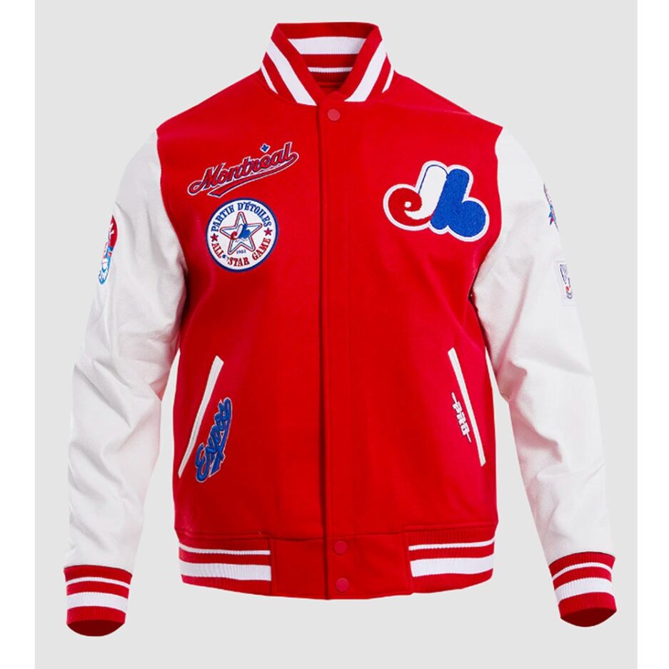 Montreal Expos-Montreal Expos Varsity Jacket-letterman jacket-bomber jacket