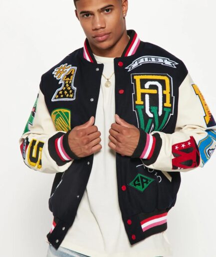 Men’s First Row Keep Things Simple Varsity Jacket