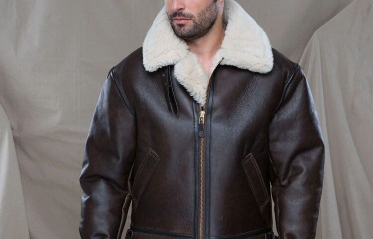 B-3 Real Sheepskin Bomber Jacket