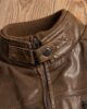 Mens Brown Boomber Leather Jacke 2