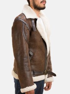 B-3 Raf Bomber Fur Leather Jacket - Jacketsbyt