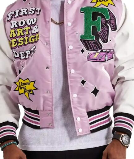 ART & DESIGN DEPT LAVENDER VARSITY JACKET