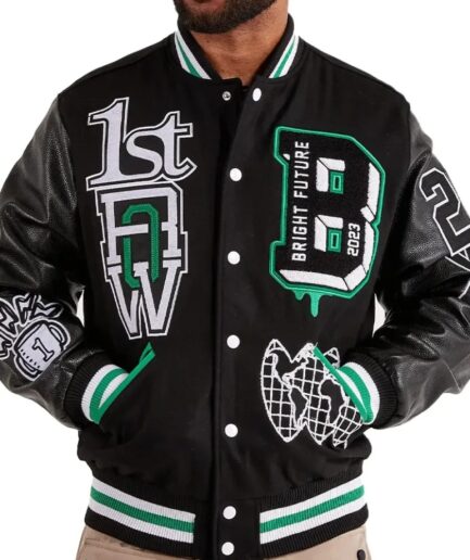 FIRST ROW BRIGHT FUTURE VARSITY JACKET