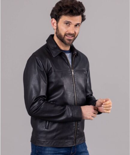 Classic Black Leather Jacket