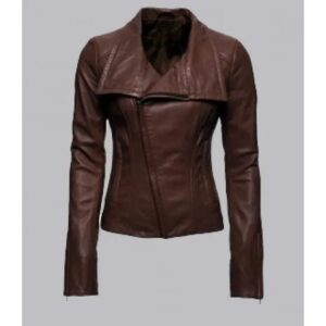 Best Collarless Leather Jacket For Women