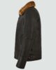 Mens Brown Shearling Leather Jac