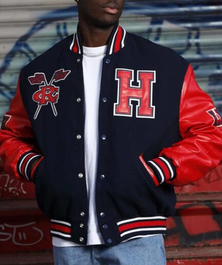 Howard University Red and Black Varsity Jacket
