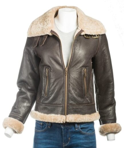 Women's Fur Shearling Leather Jacket