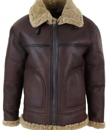 Men's B3 Genuine Leather Shearling Jacket