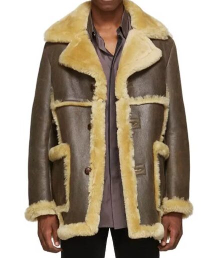 Men's Shearling Sheepskin Leather Coat