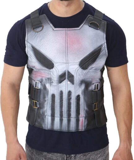 Punisher Thomas Jane Tactical Leather Vest