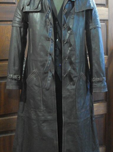 Steampunk Vampire Van Helsing Gothic Leather Trench Coat