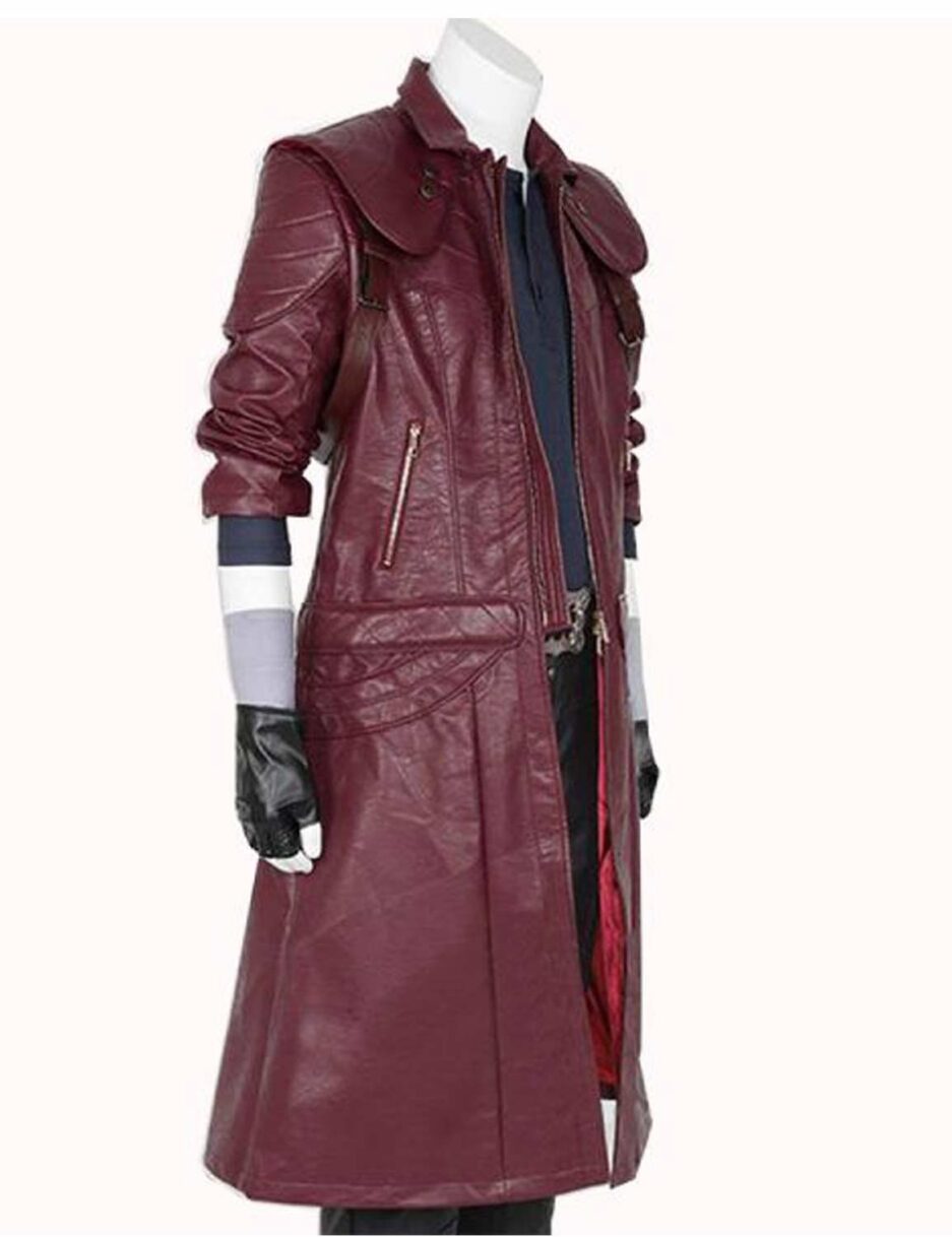 Video Game Devil May Cry 5 Dante Maroon Trench Coat