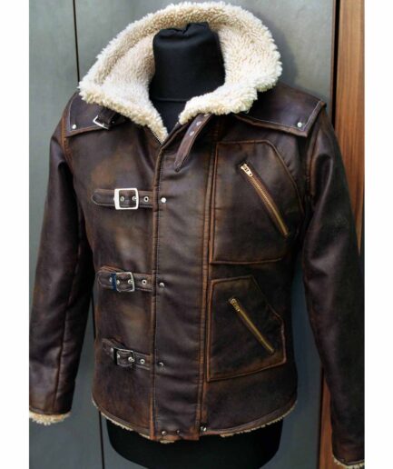 Wolfenstein New Order BJ Blazkowicz Brown Shaerling Jacket