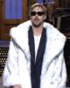 SNL RYAN GOSLING WHITE FUR COAT 2